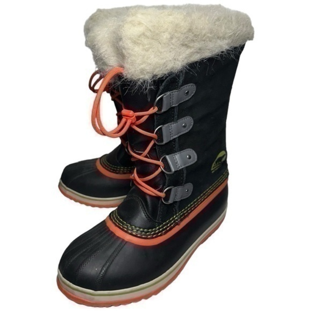 SOREL Women’s Size 7 Black Winter Carnival Fauc Fur Snow Boots Model 1516801011